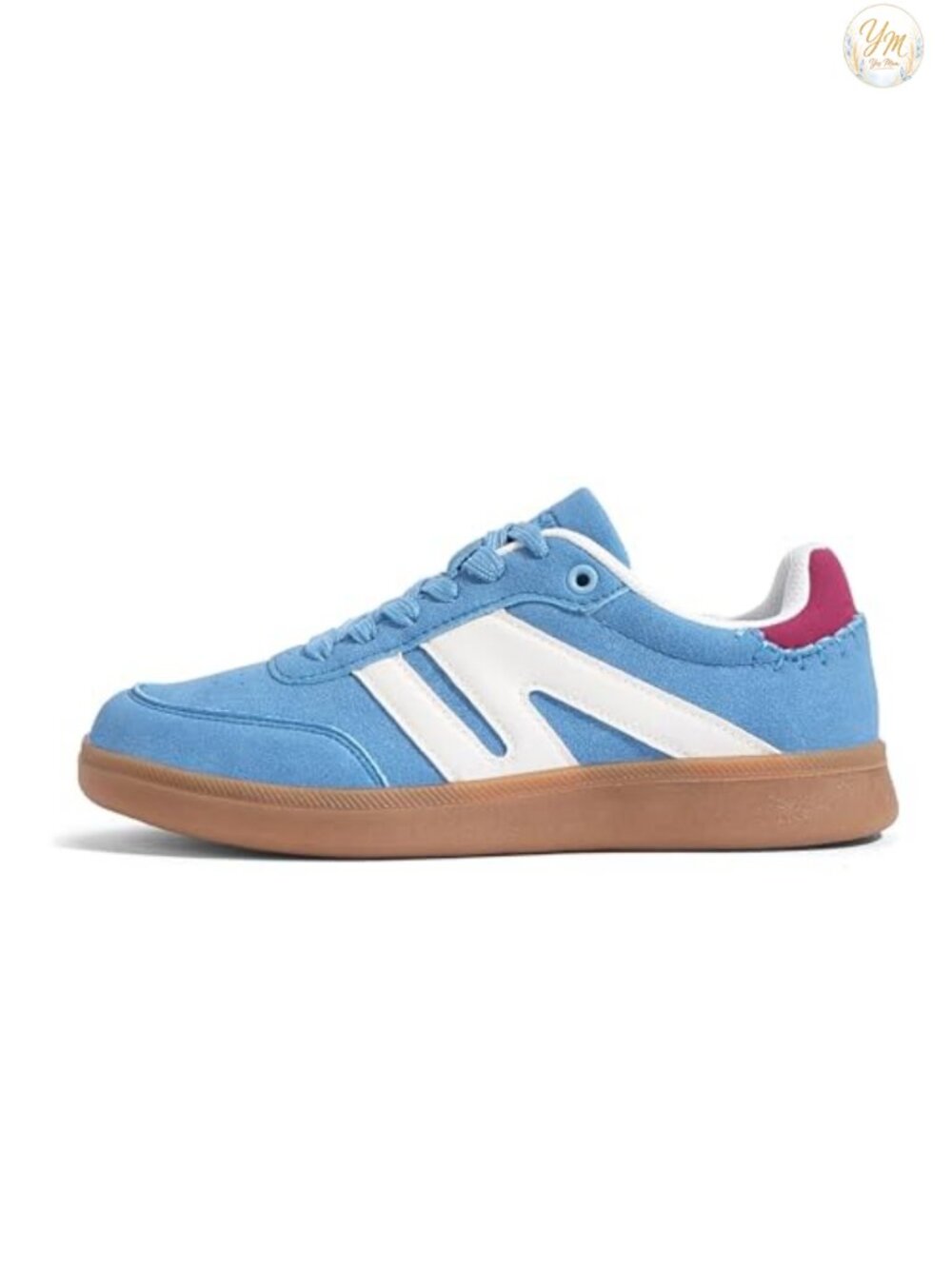 Women's Retro Suede & Leather Fashion Sneakers Lace-Up Low Heel